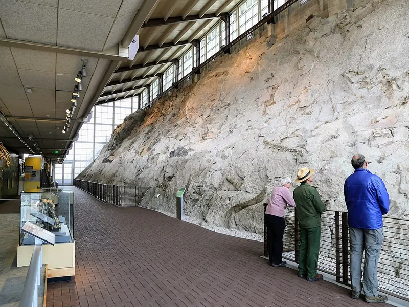 Quarry Exhibit Hall - Wall of Bones from the Lower Floor (8b4459d9-7996-405e-b8d5-2c827b4d91d7)